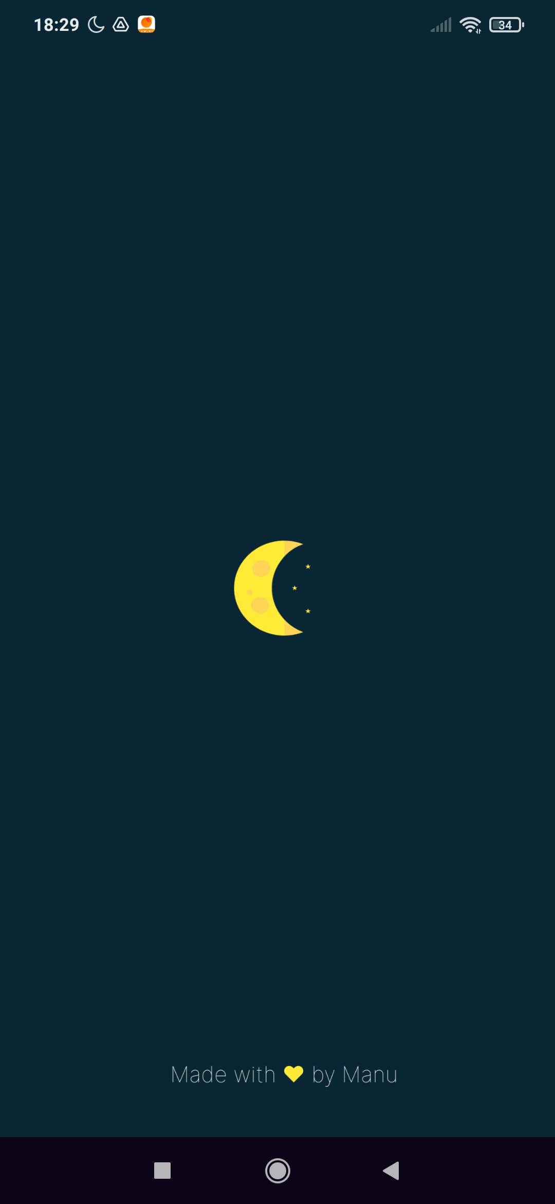 Previsão no aplicativo Moon Phases